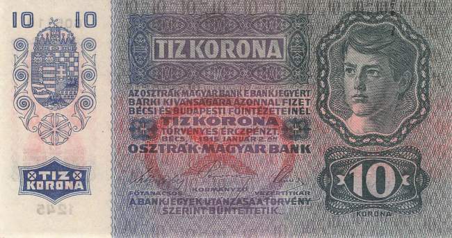 10 Kronen p.51a-2 1919